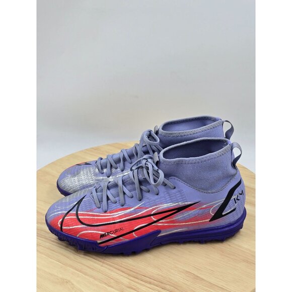 Nike Mercurial Superfly 8 Academy TF x Kylian Mbappac Mid Flames soccer 5Y - Picture 2 of 8